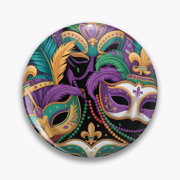 Item preview, Colorful Mardi Gras Festival Illustration USA designed and sold by LiviuGligoros.