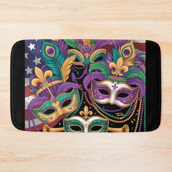 Item preview, Colorful Mardi Gras Festival Illustration USA designed and sold by LiviuGligoros.