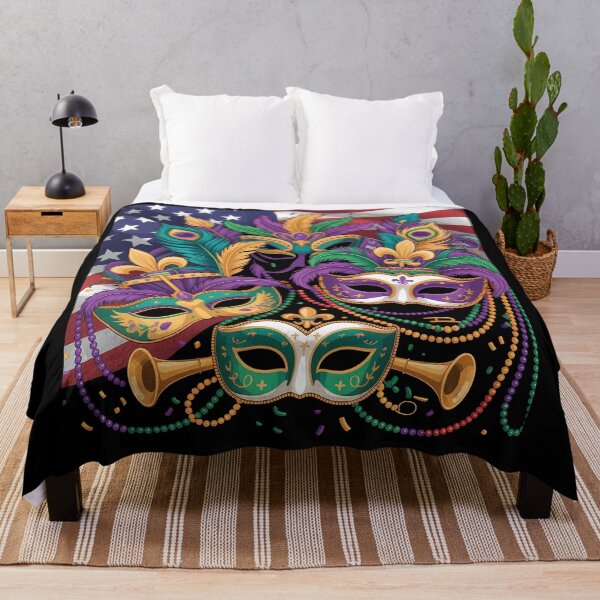 Item preview, Colorful Mardi Gras Festival Illustration USA designed and sold by LiviuGligoros.