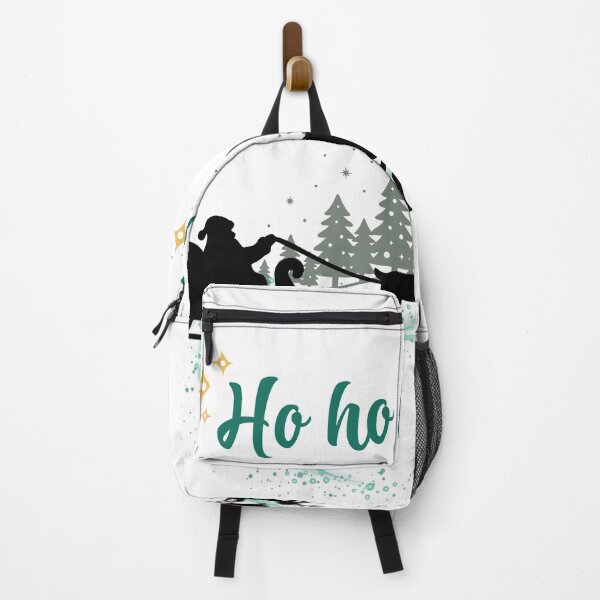 Item preview, Ho Ho Ho Santa Sleigh & Reindeer Flying Silhouette Design designed and sold by Skill_&_Stone.