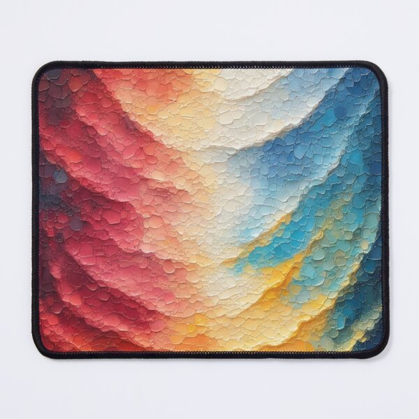 Item preview, Abstract color waves in structured painting designed and sold by Mianku | Für das Leben.