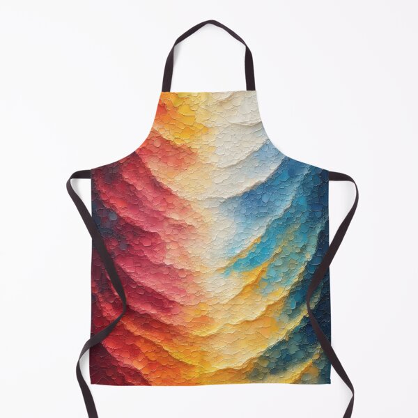 Item preview, Abstract color waves in structured painting designed and sold by Mianku | Für das Leben.