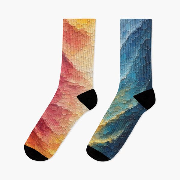 Item preview, Abstract color waves in structured painting designed and sold by Mianku | Für das Leben.