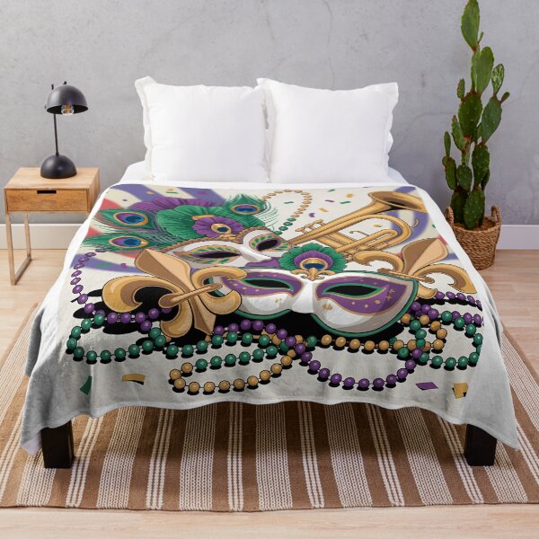 Item preview, Mardi Gras Carnival Wall Art American Flag designed and sold by LiviuGligoros.
