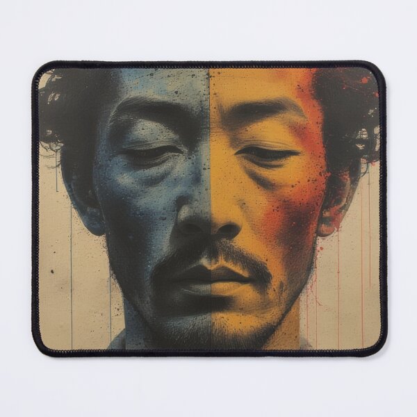 Item preview, Two-part portrait: Blue and Gold Man designed and sold by Mianku | Für das Leben.