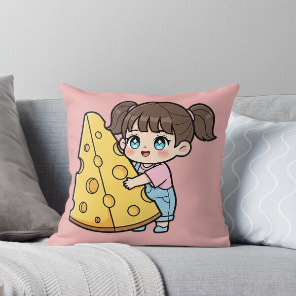 Item preview, The girl with the big piece of cheese. designed and sold by FluffyGallery.