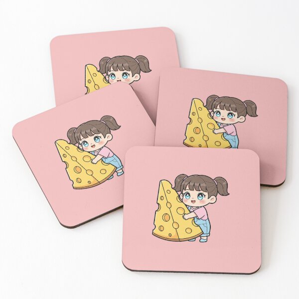 Item preview, The girl with the big piece of cheese. designed and sold by FluffyGallery.