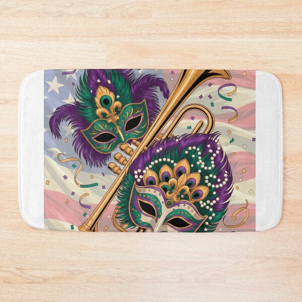Item preview, American Flag Mardi Gras Carnival Illustration designed and sold by LiviuGligoros.
