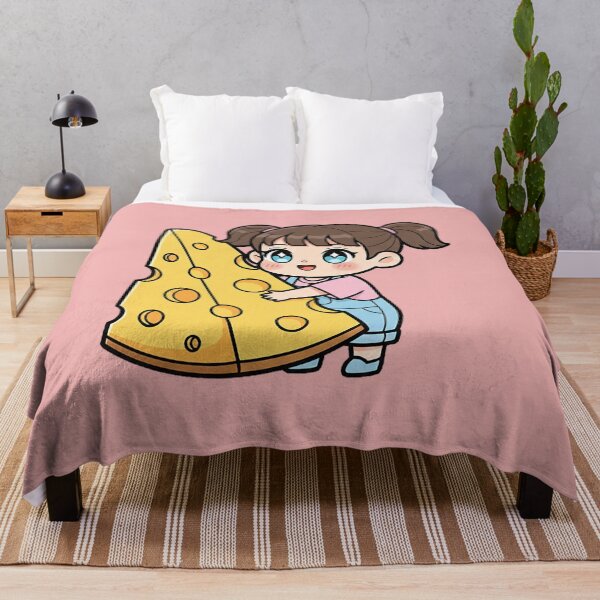 Item preview, The girl with the big piece of cheese. designed and sold by FluffyGallery.