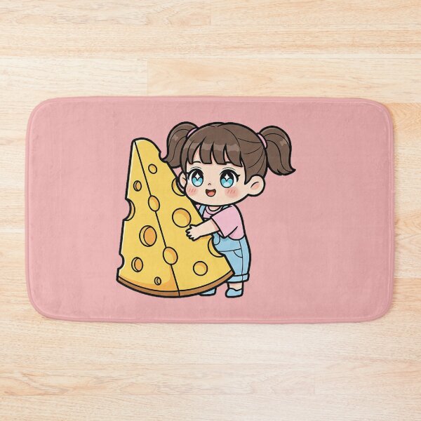 Item preview, The girl with the big piece of cheese. designed and sold by FluffyGallery.