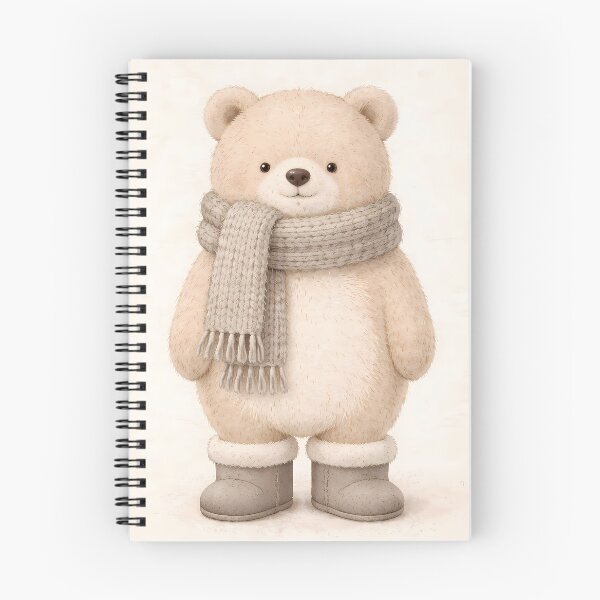 Item preview, Cozy Teddy Bear Illustration – Cute Winter Animal Wall Art designed and sold by Beamiverse.