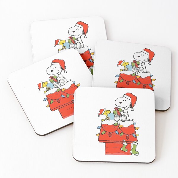 Item preview, Christmas Snoopy and Woodstock with Gifts on Doghouse designed and sold by dlindzw.