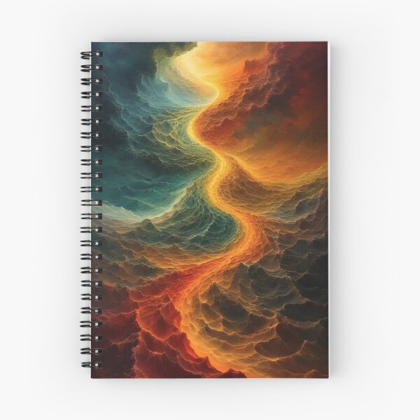 Item preview, Abstract splendor of color: Fire meets water designed and sold by Mianku | Für das Leben.