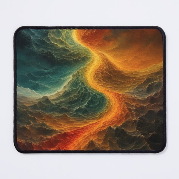 Item preview, Abstract splendor of color: Fire meets water designed and sold by Mianku | Für das Leben.