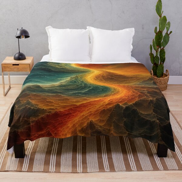 Item preview, Abstract splendor of color: Fire meets water designed and sold by Mianku | Für das Leben.