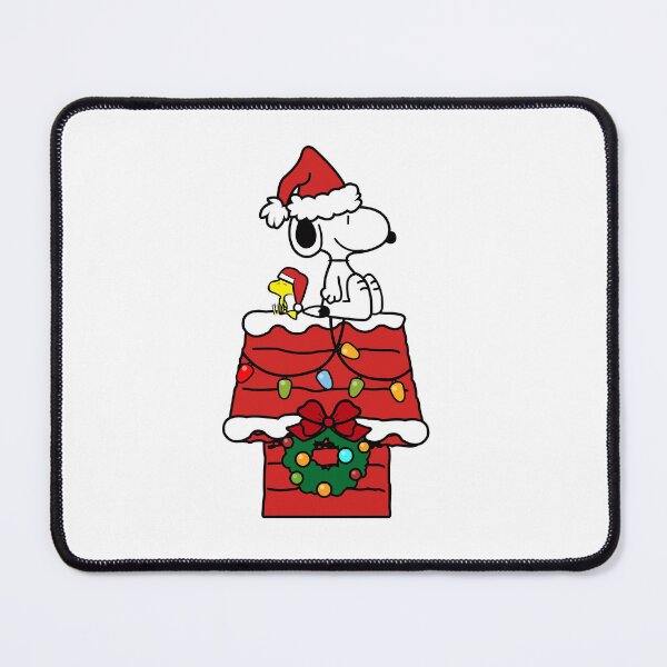 Item preview, Snoopy and Woodstock Sitting on Christmas Doghouse designed and sold by dlindzw.