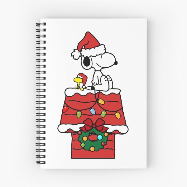 Item preview, Snoopy and Woodstock Sitting on Christmas Doghouse designed and sold by dlindzw.