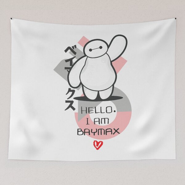 Item preview, Big Hero  Hello I Am Baymax Cute Kanji  designed and sold by TrippAnge.