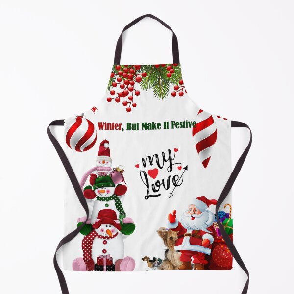 Item preview, Winter But Make It Festive – Snowman, Santa & Cute Dogs, Christmas Design  designed and sold by GraphixKing999.