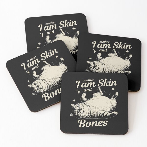 Item preview, Mother I Am Skin and Bones Cat - Burnout Cat - Sarcastic Cat Mom designed and sold by SquiggleNest.