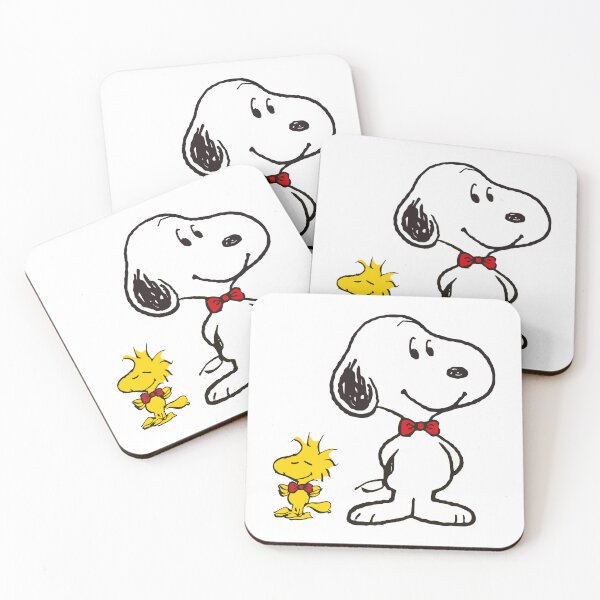 Item preview, Cute Snoopy and Woodstock Wearing Red Bow Ties designed and sold by dlindzw.