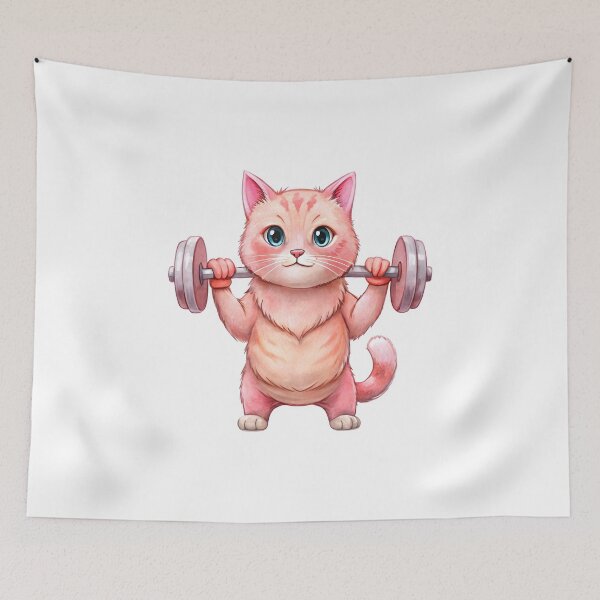 Item preview, Exercising cat designed and sold by trendspatterns.