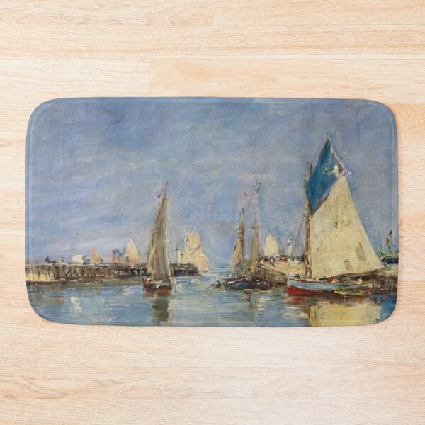 Item preview, Sailing boats in the port of Trouville designed and sold by SharonTheFirst.
