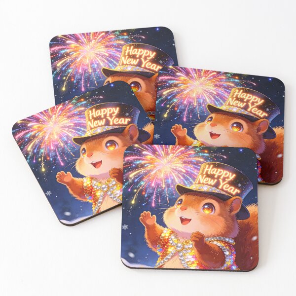 Item preview, New Years Squirrel designed and sold by vernonplatt.