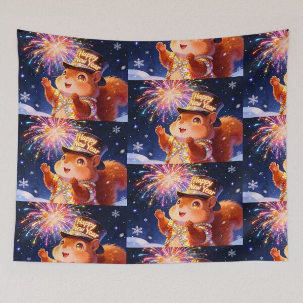 Item preview, New Years Squirrel designed and sold by vernonplatt.