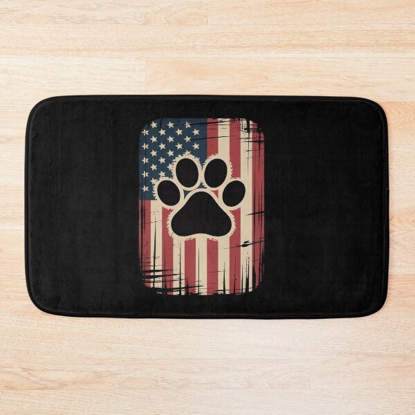 Item preview, 4th Of July American Flag Patriotic Dog & Cat Paw Print designed and sold by SIGORDESIGN.