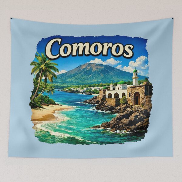 Item preview, Comoros Tropical Island designed and sold by Myra365Art.