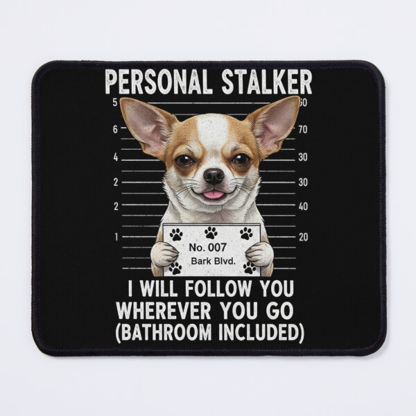 Item preview, Funny Chihuahua Arrest – Personal Stalker Dog Jail Mugshot designed and sold by Alexis Art Collection.
