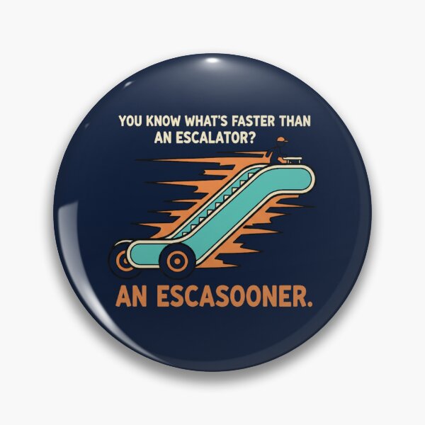 Item preview, Escasooner Dad Joke T-Shirt – Funny Escalator Pun Graphic Tee for Dads & Humor Lovers designed and sold by ArtisanBagel.