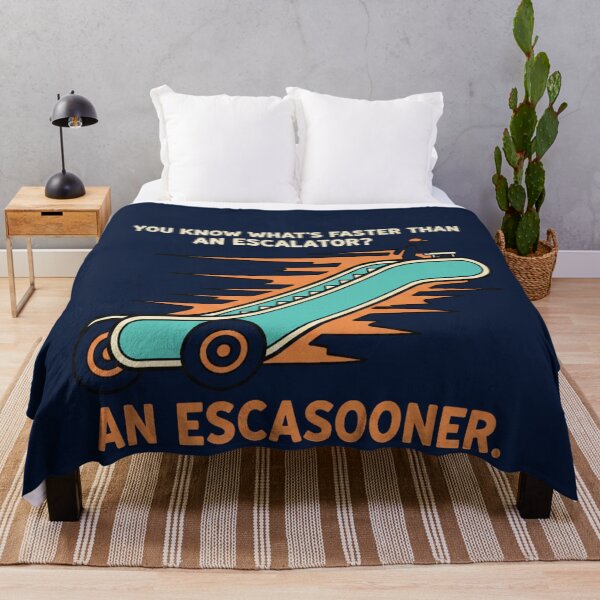 Item preview, Escasooner Dad Joke T-Shirt – Funny Escalator Pun Graphic Tee for Dads & Humor Lovers designed and sold by ArtisanBagel.