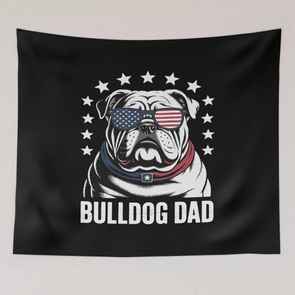 Item preview, American Bulldog Dad USA Flag 4th of July Dog Father designed and sold by SIGORDESIGN.