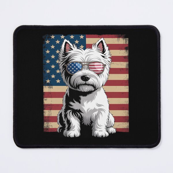 Item preview, American Flag Patriotic Westie Dog Lover 4th Of July designed and sold by SIGORDESIGN.