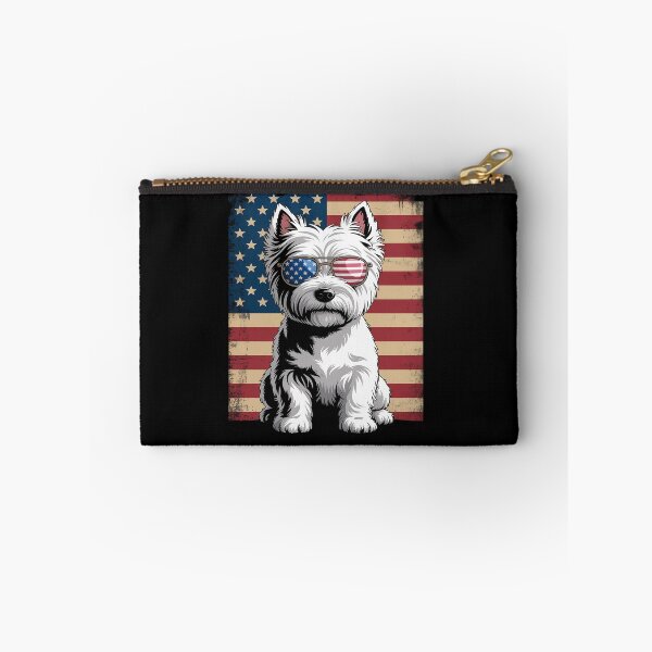 Item preview, American Flag Patriotic Westie Dog Lover 4th Of July designed and sold by SIGORDESIGN.