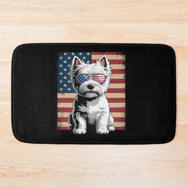 Item preview, American Flag Patriotic Westie Dog Lover 4th Of July designed and sold by SIGORDESIGN.