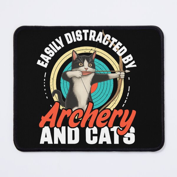Item preview, Easily Distracted Archery Cat Shirt designed and sold by TinaMDedrick.