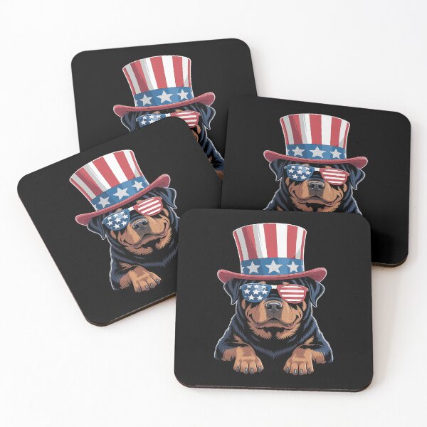 Item preview, American Flag Rottweiler Dog Lover Funny 4th of July Dog designed and sold by SIGORDESIGN.