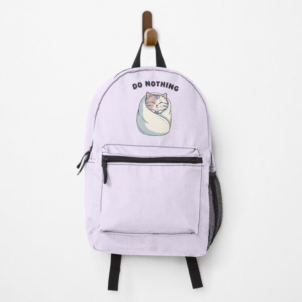 Item preview, Cute Pastel Cat | Do Nothing Cozy Minimal Art designed and sold by Moon's Arts.