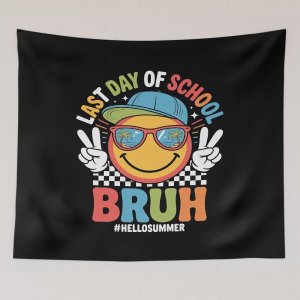 Item preview, BRUH Last Day of School Teacher Boys Kids Teen Hello Summer designed and sold by SIGORDESIGN.