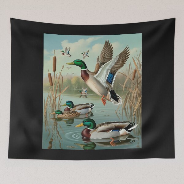 Item preview, Mallard in flight png illustration flying mallard duck designed and sold by Eskomeranola.