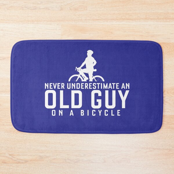 Item preview, Never Underestimate An Old Guy On A Bicycle Funny Cycling designed and sold by LounisArt.