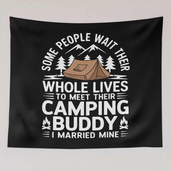 Item preview, Cool Camping Buddies Funny Husband & Wife designed and sold by AsteriskDatBArt.
