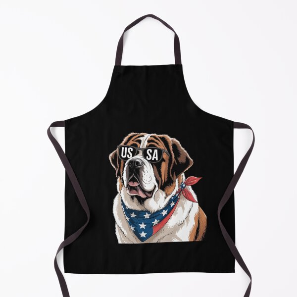 Item preview, Fourth of July Bernard American Flag July 4th St Bernard Dog designed and sold by SIGORDESIGN.
