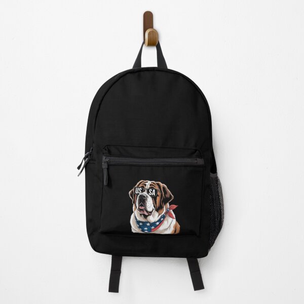 Item preview, Fourth of July Bernard American Flag July 4th St Bernard Dog designed and sold by SIGORDESIGN.