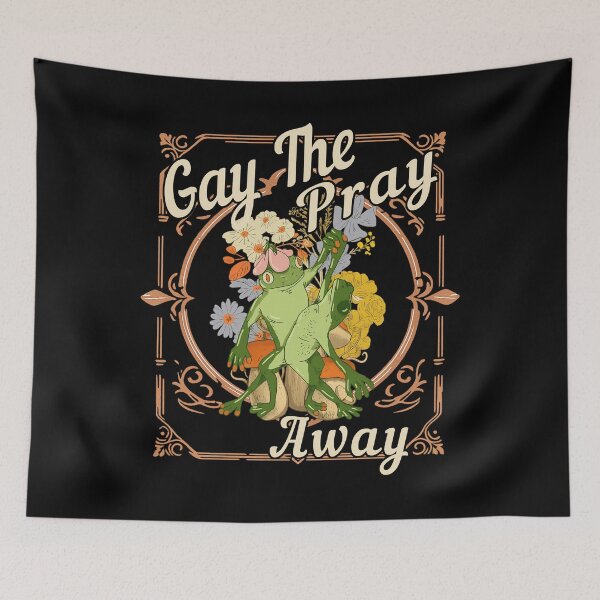 Item preview, Gay The Pray Away Frog Shirt designed and sold by TinaMDedrick.