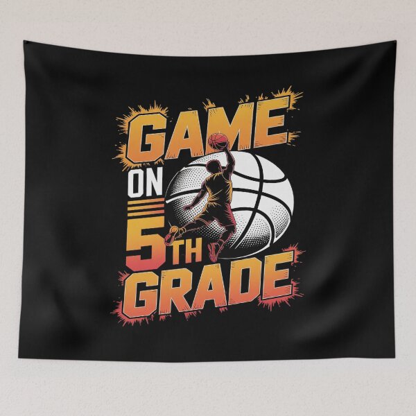 Item preview, Games On Fifth Grade Basketball First Day Of School designed and sold by SIGORDESIGN.