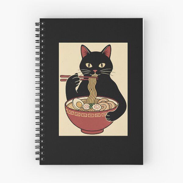 Item preview, Japanese Ukiyo-e Cat Eating Ramen – Vintage Noodle Art  designed and sold by SWEET-TINAPAY.